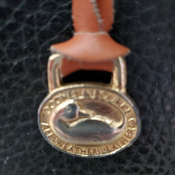 Dooney & Bourke Black Satchel with Tan Trim / All Weather Leather - Picture 16 of 16